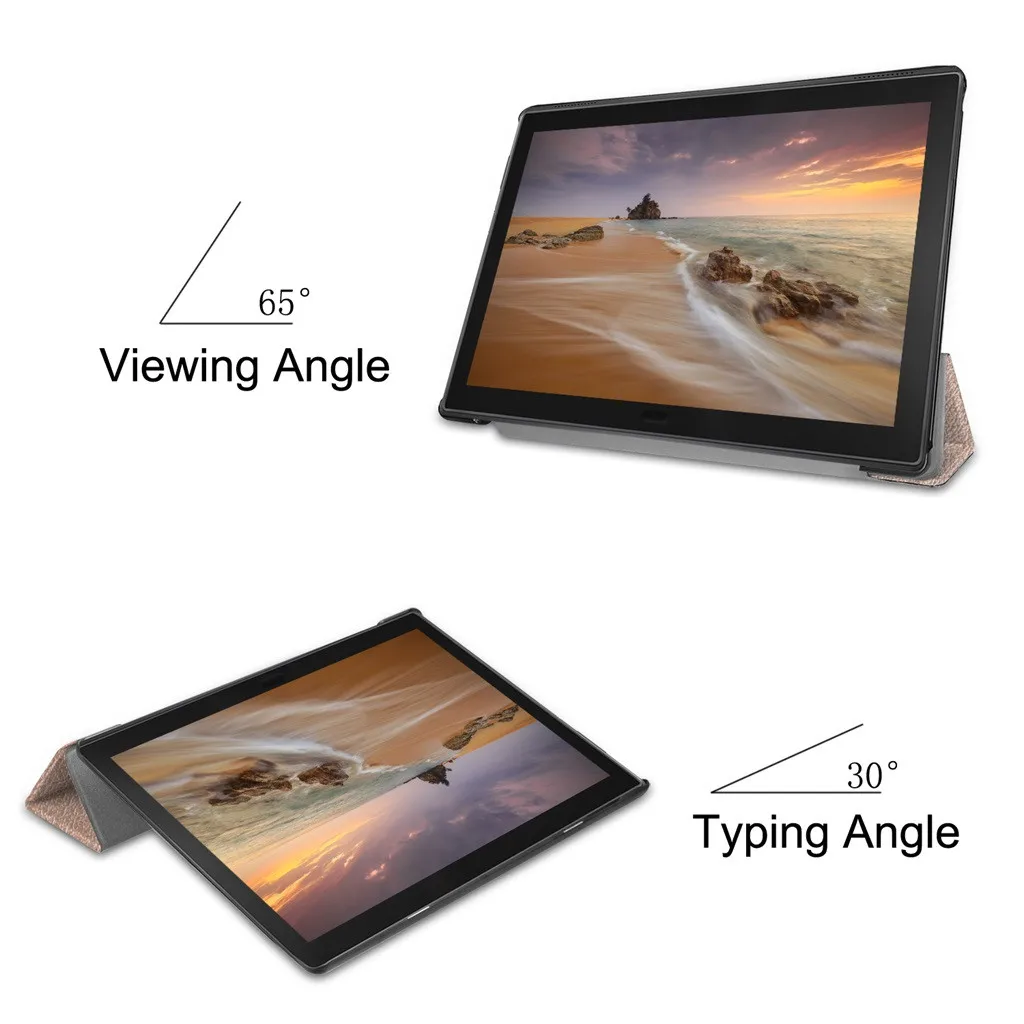 Тонкий складной флип чехол с подставкой из искусственной кожи для Lenovo Tab E10 32 ГБ