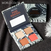 Новое 4 цвета матовое стекло с перламутровым эффектом косметическая пудра для лица контроль масла стойкий отбеливающий консилер матовая контурирующая Пудра основа румяна