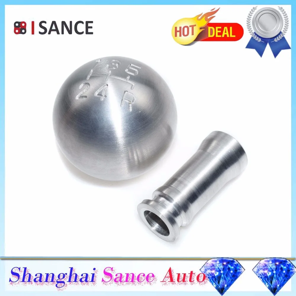 

ISANCE 5 Speed Shift Knob Billet Aluminum For Ford Mustang Bullitt 1983 1984 1985 1986 1987 1988 1989 1990 1991 1992 1993-2004