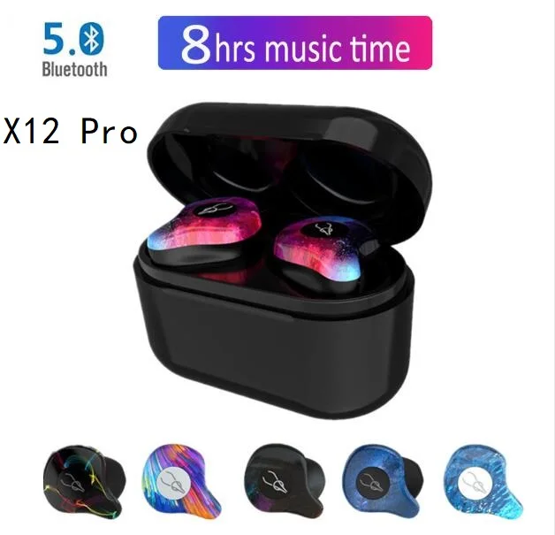 

Newest bluetooth wireless earphone sabbat x12 pro Charging box mini Portable Invisible earphones BT5.0 Stereo surround Twins