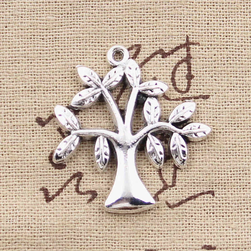 

2pcs Charms life tree 33x31mm Antique Silver Plated Pendants Making DIY Handmade Tibetan Silver Finding Jewelry