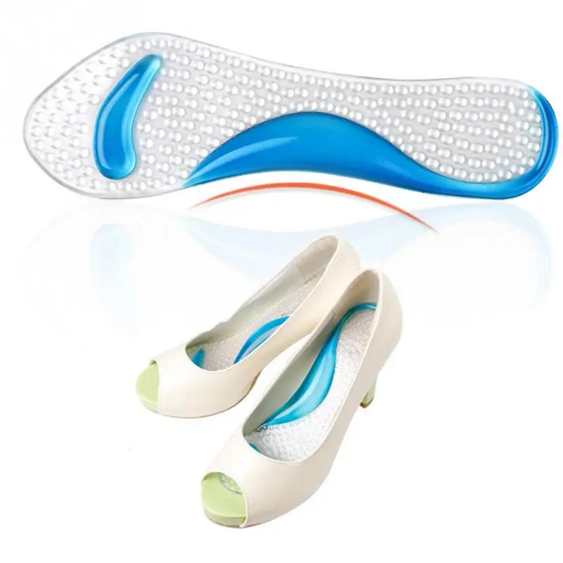Нескользящие женские гелевые 3/4 длина супинатор Противоскользящий Силиконовый Массаж плюсневой кости подушка ортопедические стельки Высокие каблуки обувь