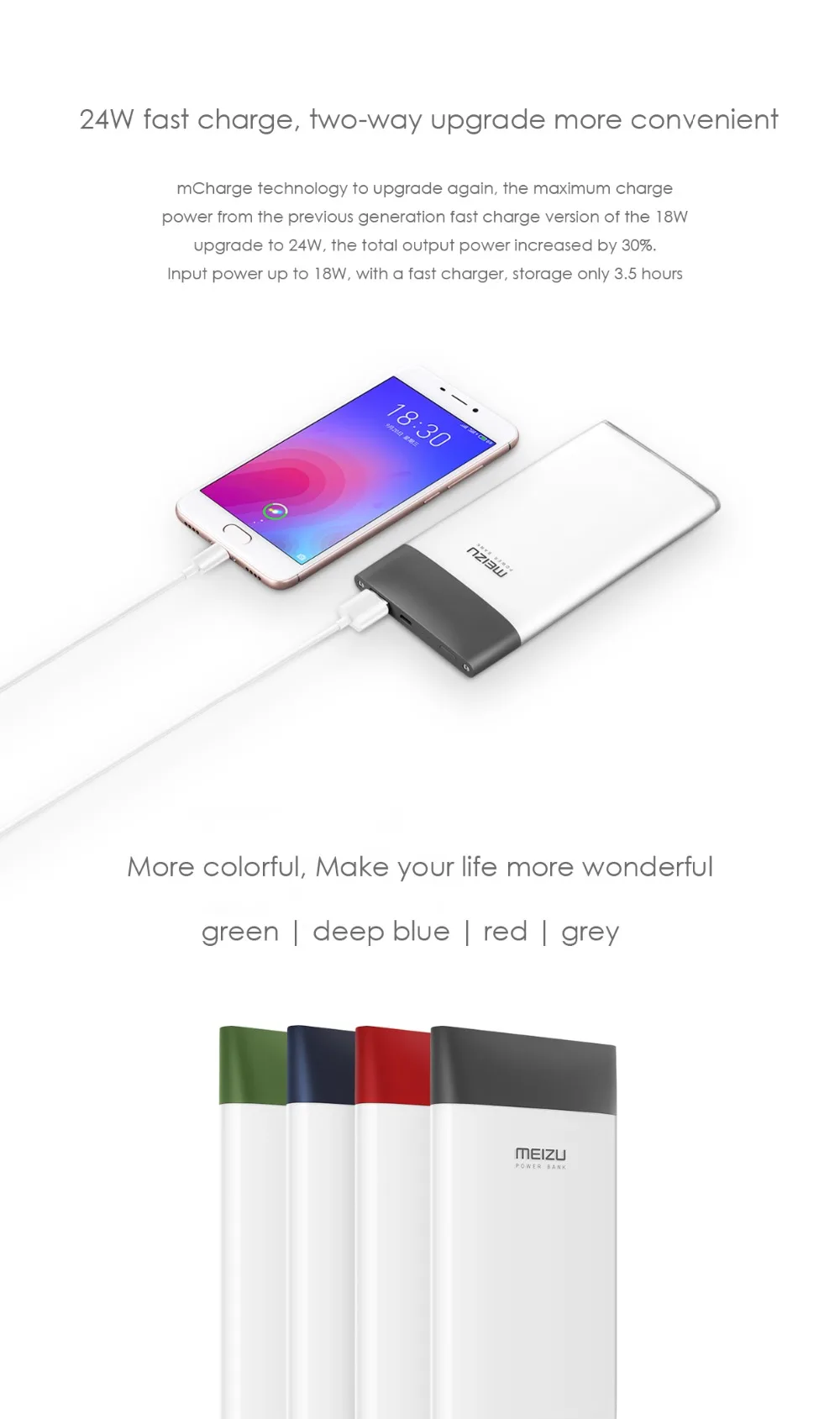 Original MEIZU Power Bank M20