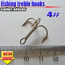 Новое поступление! Рыболовные серебряные застежки Размер Крючка: 4# Высокоуглеродистая сталь Количество: 200 шт./партия