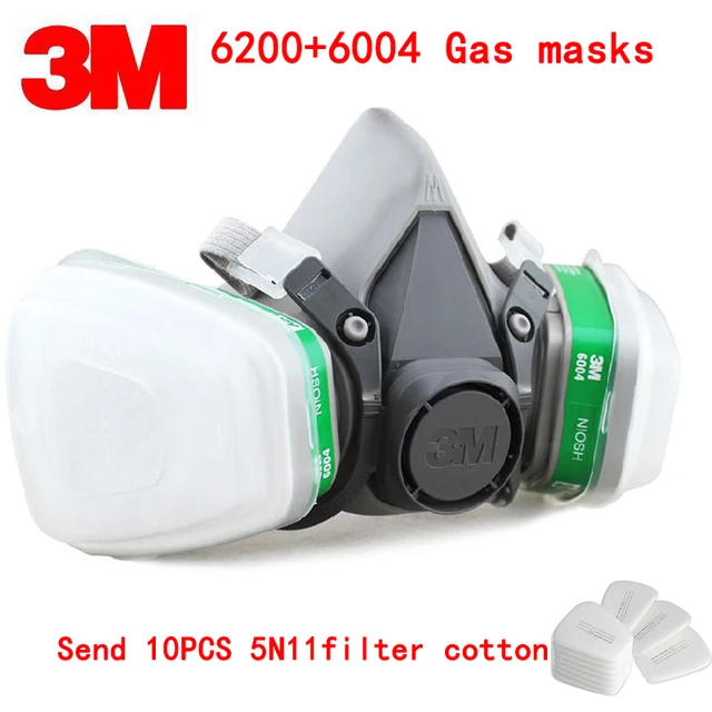 3M 6200+6004 respirator gas mask Genuine security 3M protective mask