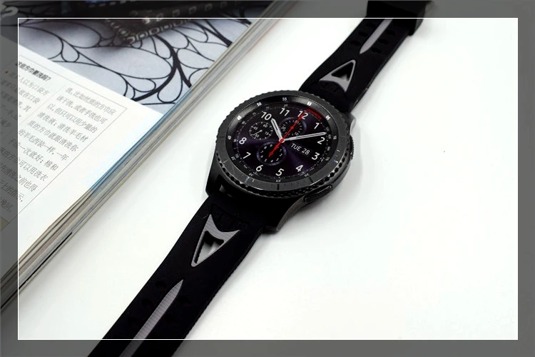 Спортивный ремешок 22 мм ремешок для huawei GT Watch 2Pro Huami Amazfit 2 часы браслет для samsung Galaxy Watch 46 мм Шестерня S3 Ремешки для наручных часов - Цвет ремешка: Black Grey