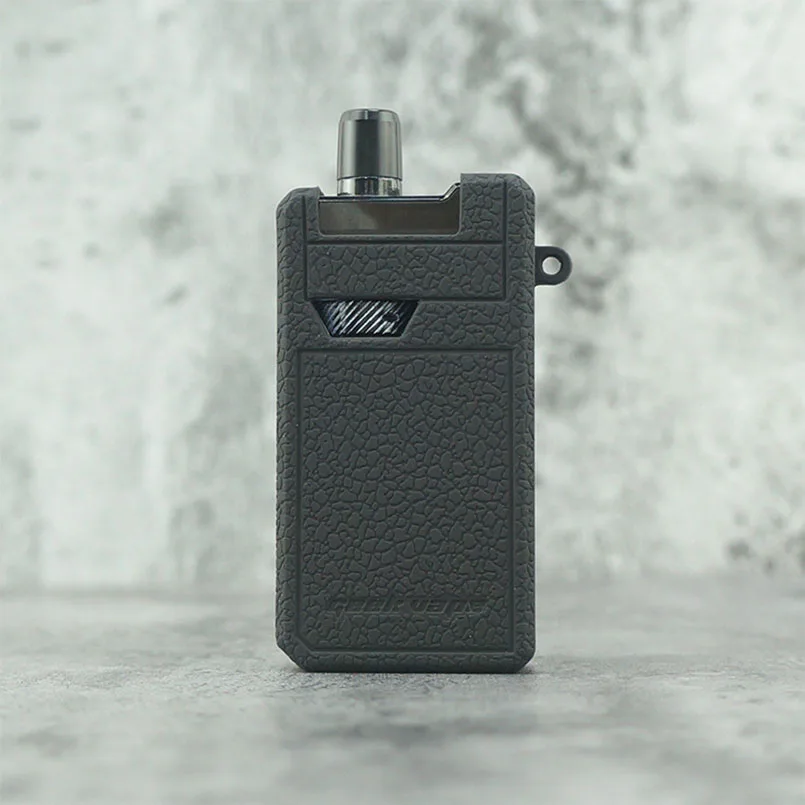 Силиконовый чехол для GeekVape Frenzy vape pod ModShield с текстурой, чехол с гелевой наклейкой - Цвет: black