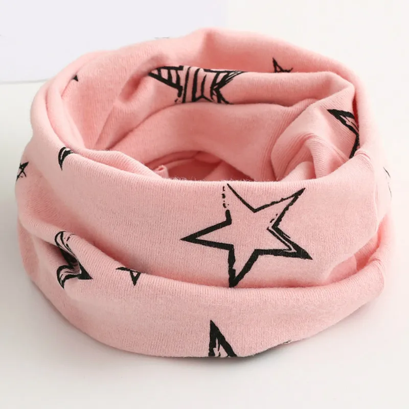 

Cartoon Snow Deer Print Winter Baby Girls Scarf Cotton Boy Scarf Gift Autumn Children Bib Toddler Warm Neck Collars Scarf