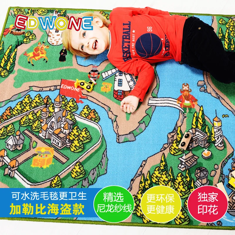 

CIty Road Traffic Crawling Mat Caribbean Play Mat Kids Carpet Baby Crawling Mat Fit For Thomas & Friends