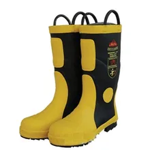 Пожарные ботинки пожарное оборудование пожарные сапоги для боя Защитная резиновая обувь