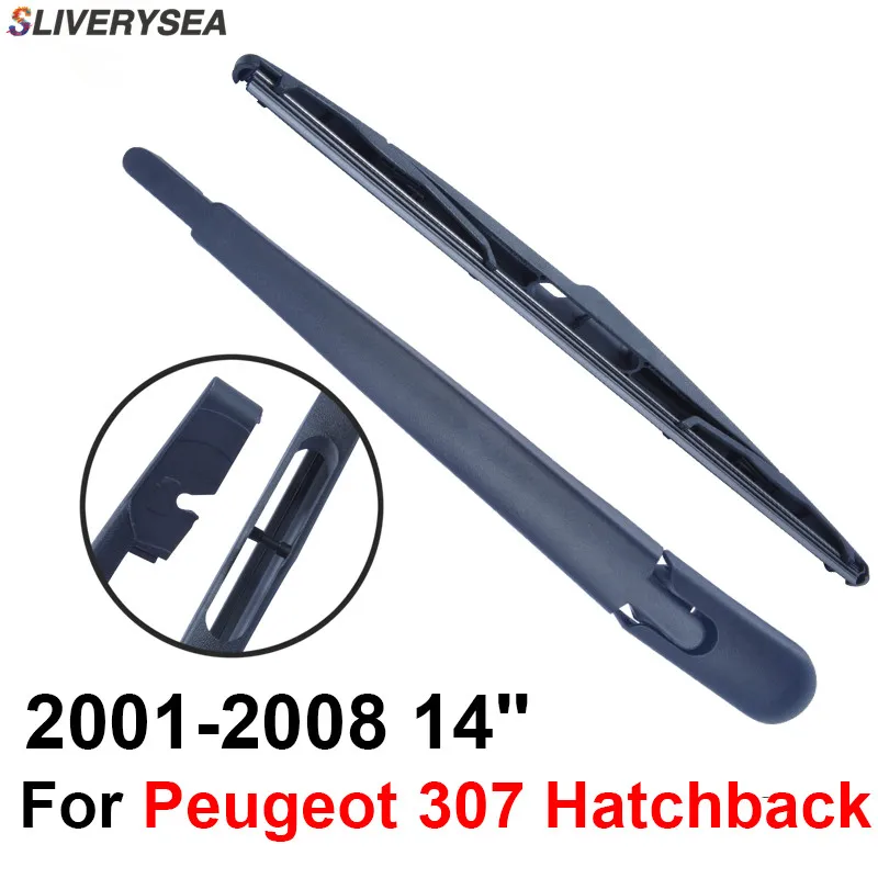 

Rear Windscreen Wiper and Arm For Peugeot 307 2001-2008 14'' 3/5 door Hatchback High Quality Iso9000 Natural Rubber