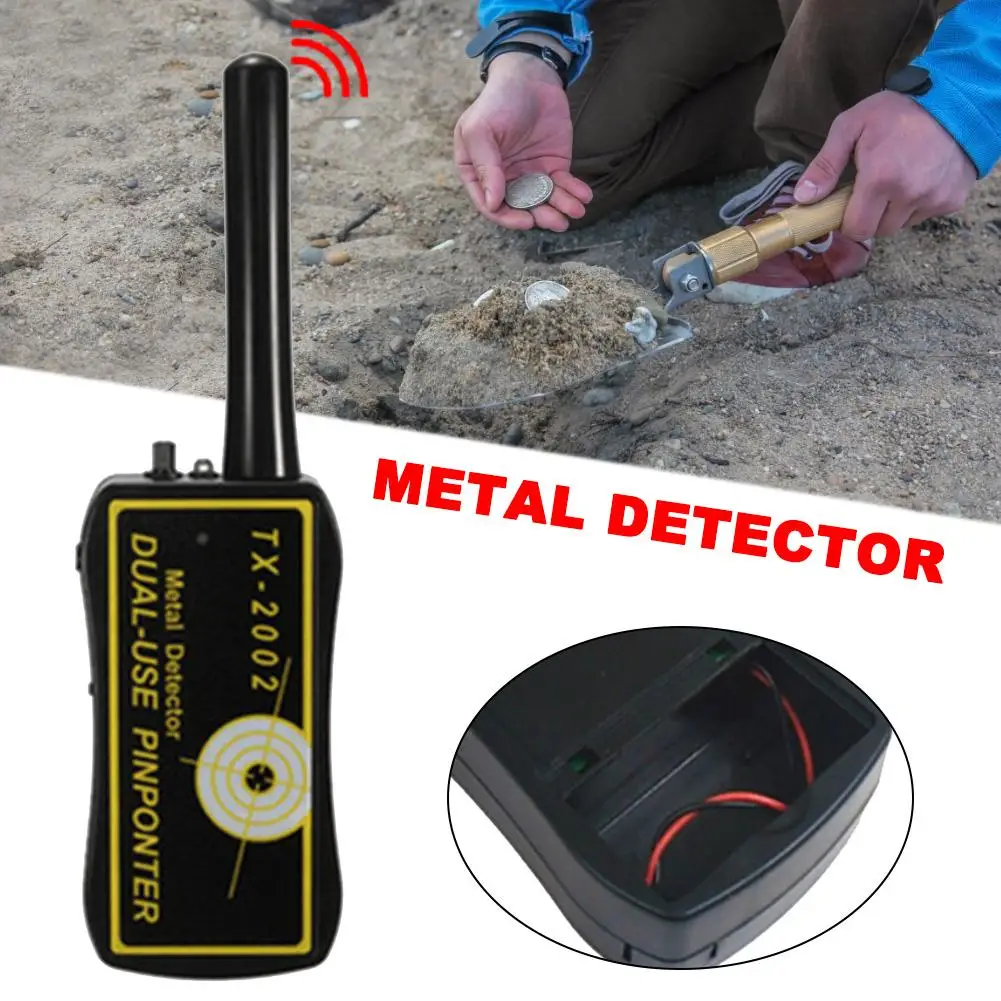 

50mA High Sensitivity Adjustable TX-2002 Handheld Metal Detector Locator With Manual Description Metal Detector Accessories New
