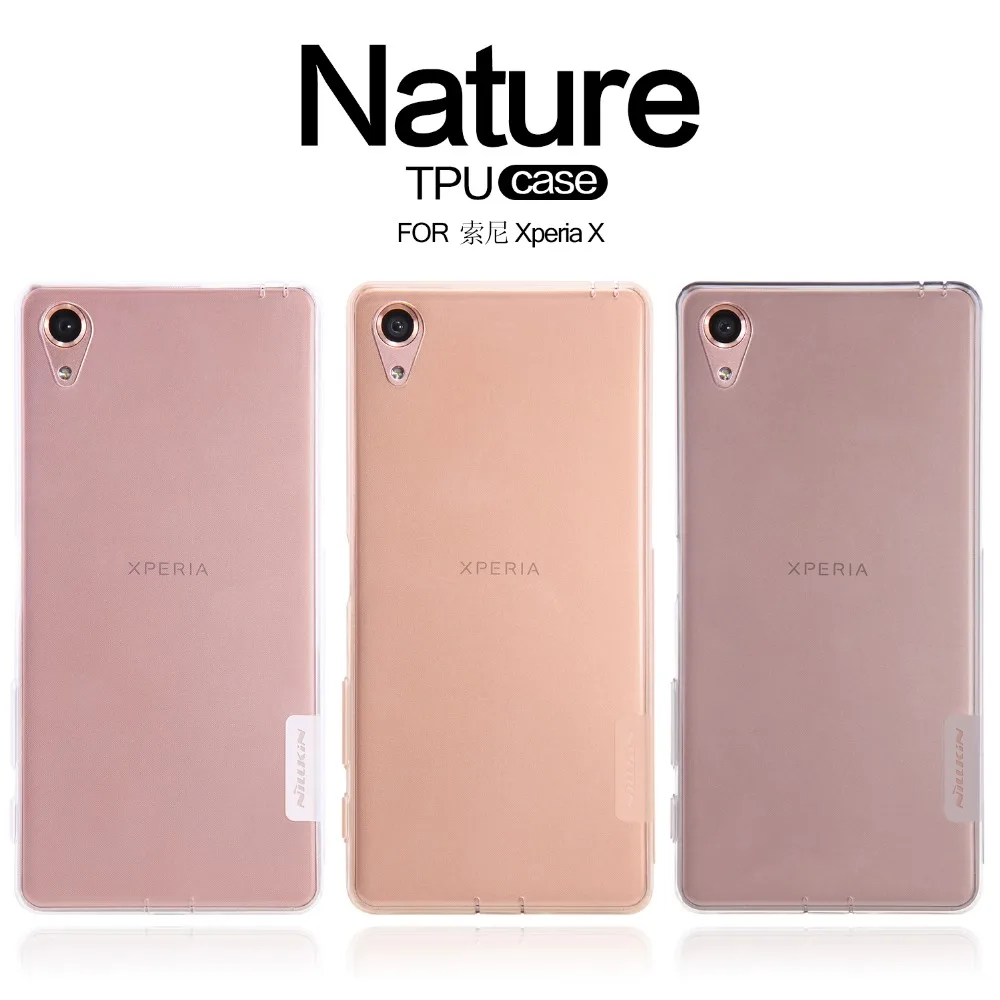 Оригинал Nillkin ТПУ 0.6 мм Ультра тонкий Телефон Случаях для Sony Xperia X Силиконовый