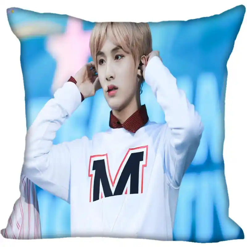 Fan Xi Hot Custom Kpop Nct Winwin Printed Silk Square Pillowcase Home Decorative Zipper Satin Pillowcases One Side Pillow Case Aliexpress
