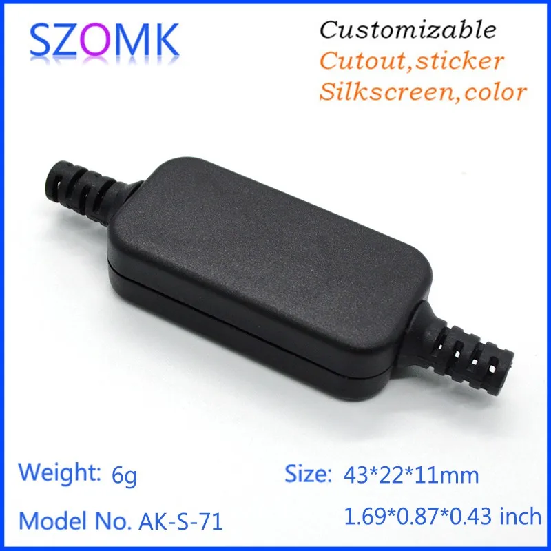 small usb plastic enclosure usb stick shell box junction box plastic housing pcb plastic box for electronics project USB distribution enclosure   (4)
