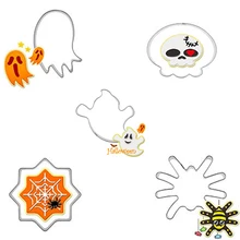 5 шт./компл. набор печенья для Хэллоуина, инструменты для выпечки торта для торта из нержавеющей стали кусторезы