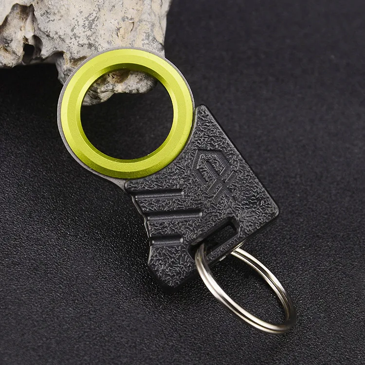 

Single finger sharp cutting rope knife outdoor gadget for man car rescue tool key ring Hook Knife cutting belt survival kit