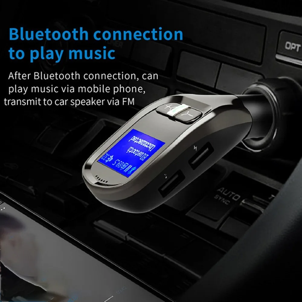 G11 Универсальный Автомобильный MP3 большой экран двойной USB обнаружения автомобиля беспроводной ручной fm-передатчик автомобиля Aux зарядное устройство