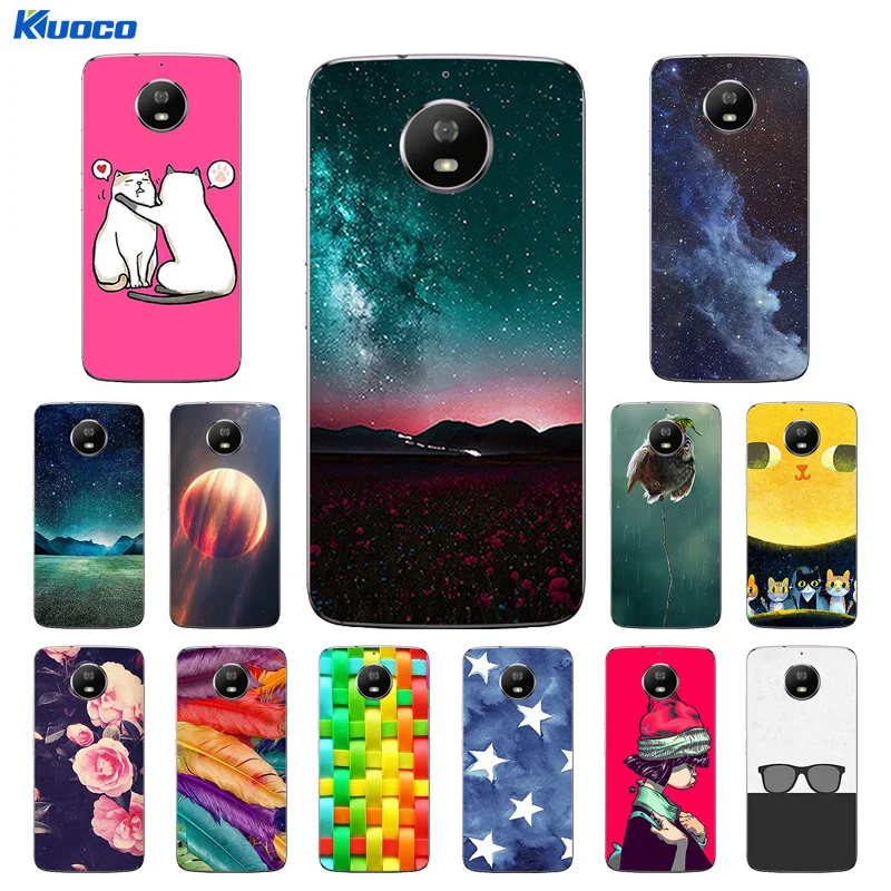 for Moto Motorola G5S XT1793 XT1794 XT1792 Phone Case Silicone Girl Cat Printing Cover G 5S Soft Fundas |