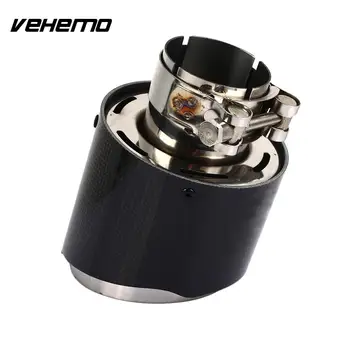 

Vehemo 63-114mm Outlet Muffler Tip Pipe SUV Exhaust Tail Stainless Steel Car Tail Pipe Exhaust Muffler