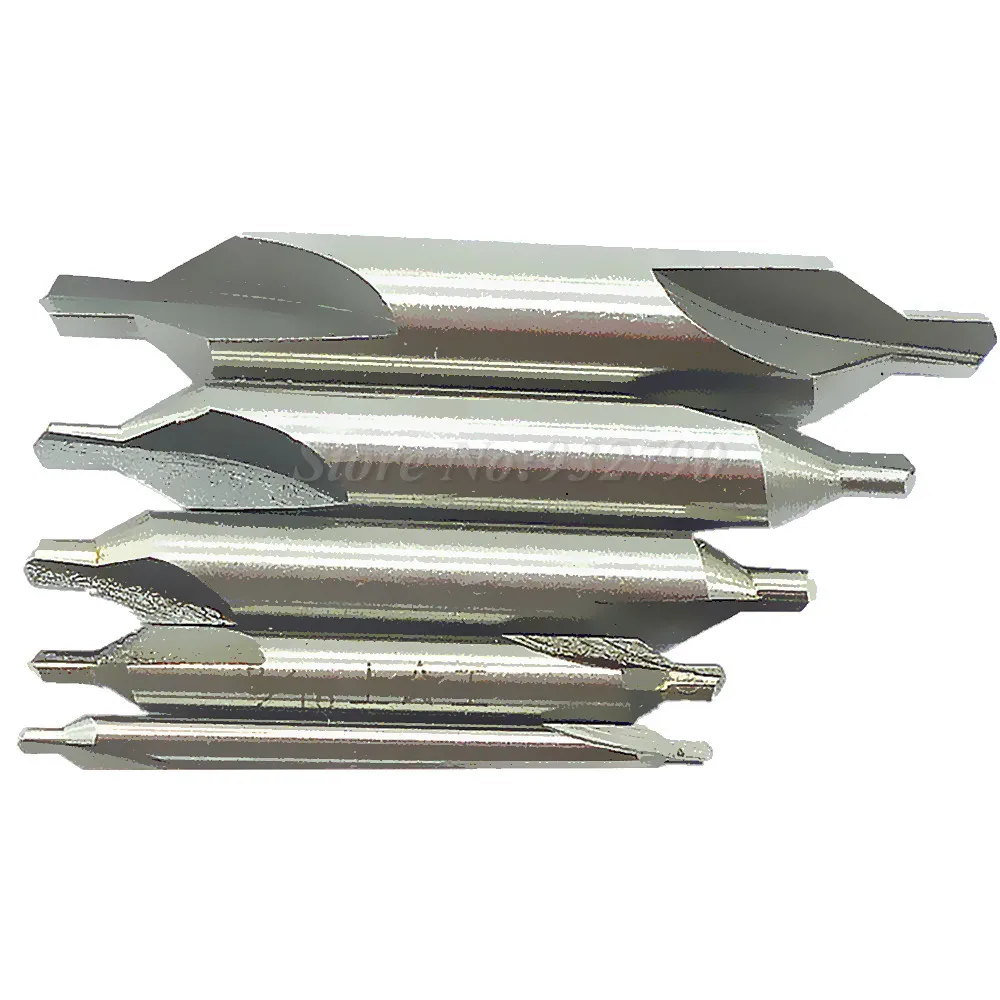 1/4" Double Ended 60 Degree Angle HSS Center Drill Bit Combined Countersink H 