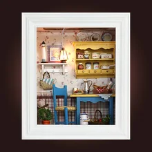 Кукольный домик миниатюрная мебель кукольный домик DIY Миниатюрные домики игрушки для детские наклейки DIY кукольный домик подарки