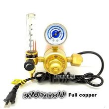 YQT-731L углекислого газа стол Давление редукционный клапан для е-байка 36В/220 V смешанный газ Давление редуктора электрического отопления C02 стол 150 W/75 W