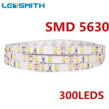 

5630 LED Strip 5M/300LEDs 5630 SMD Non-waterproof LED Ribbon Warm White/Cool White Led Strip Light FREE SHIPPING