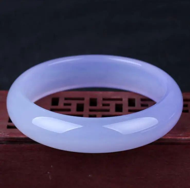 

TJP Natural Clear Fine BLUE Cute Lucky jade agate Chalcedony Pendant free Necklace Fashion Jewelry CUFF BANGLE bracelet