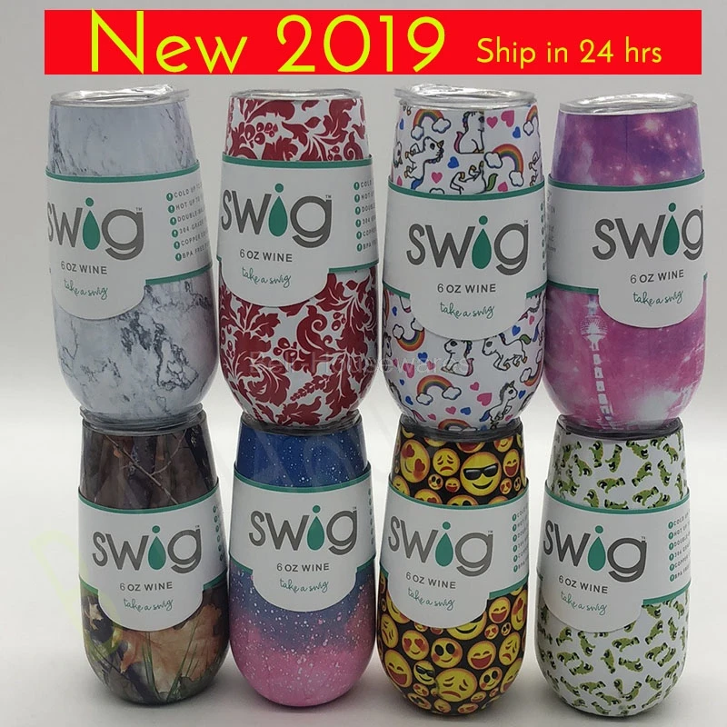 Buy Swig Wine Cups Champagne 6oz With Lids Swig Cup