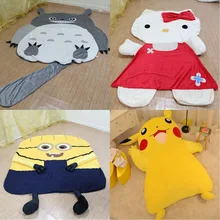 Large Cartoon Totoro Sleeping Bed Bag Holster Pikachu Kitty Cushion Cover Despicable Me 2 Minion Sleeping Bed Mattress Cover