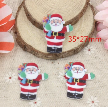 

30pcs Flatback Resin Santa Claus Character Planar Resin DIY Craft Accessories B-105