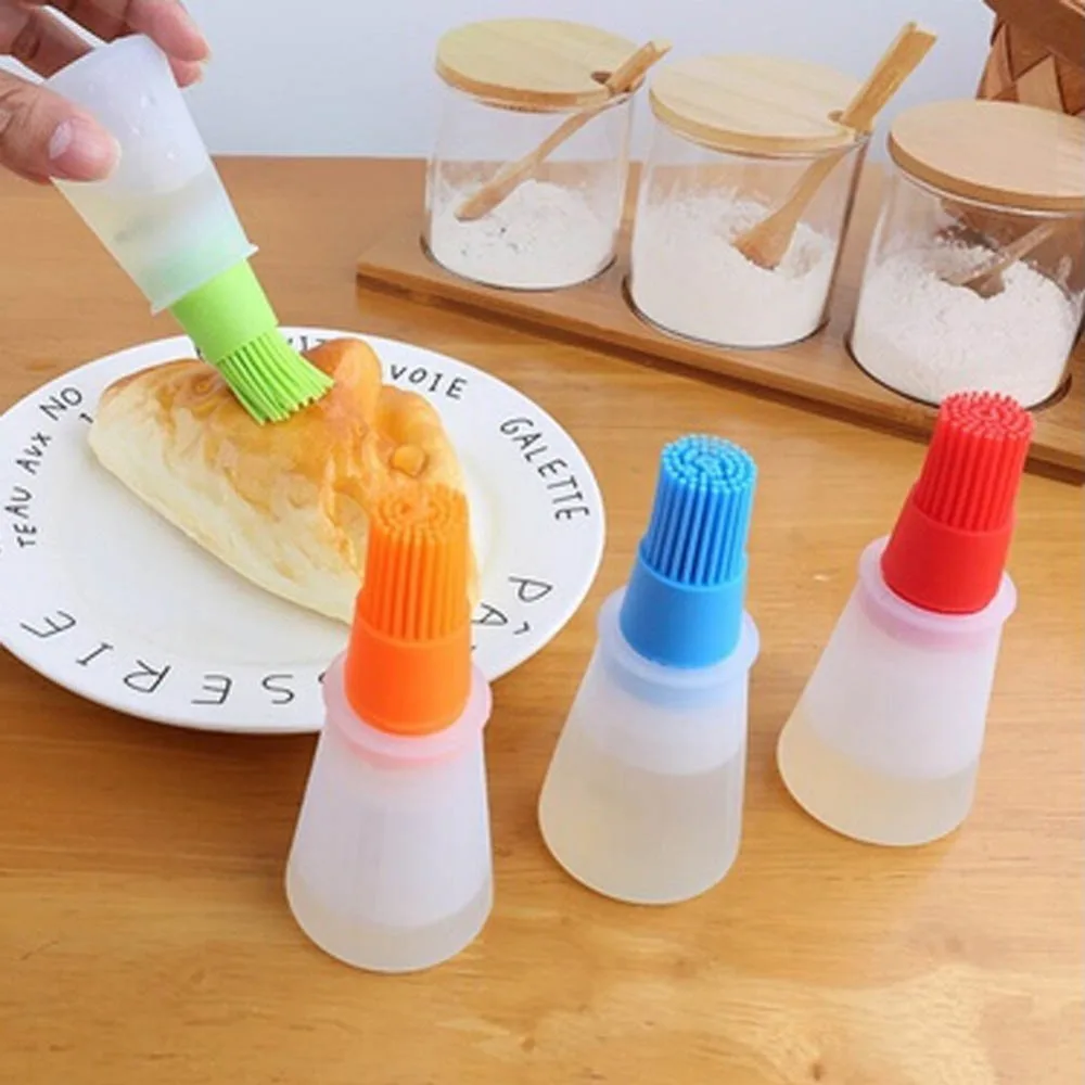 

1PCS Silicone Oil Brush BBQ Baking Pastry Brushes Liquid Oil Cake Butter Bread Pastry Brush Kitchen Tools Accessory