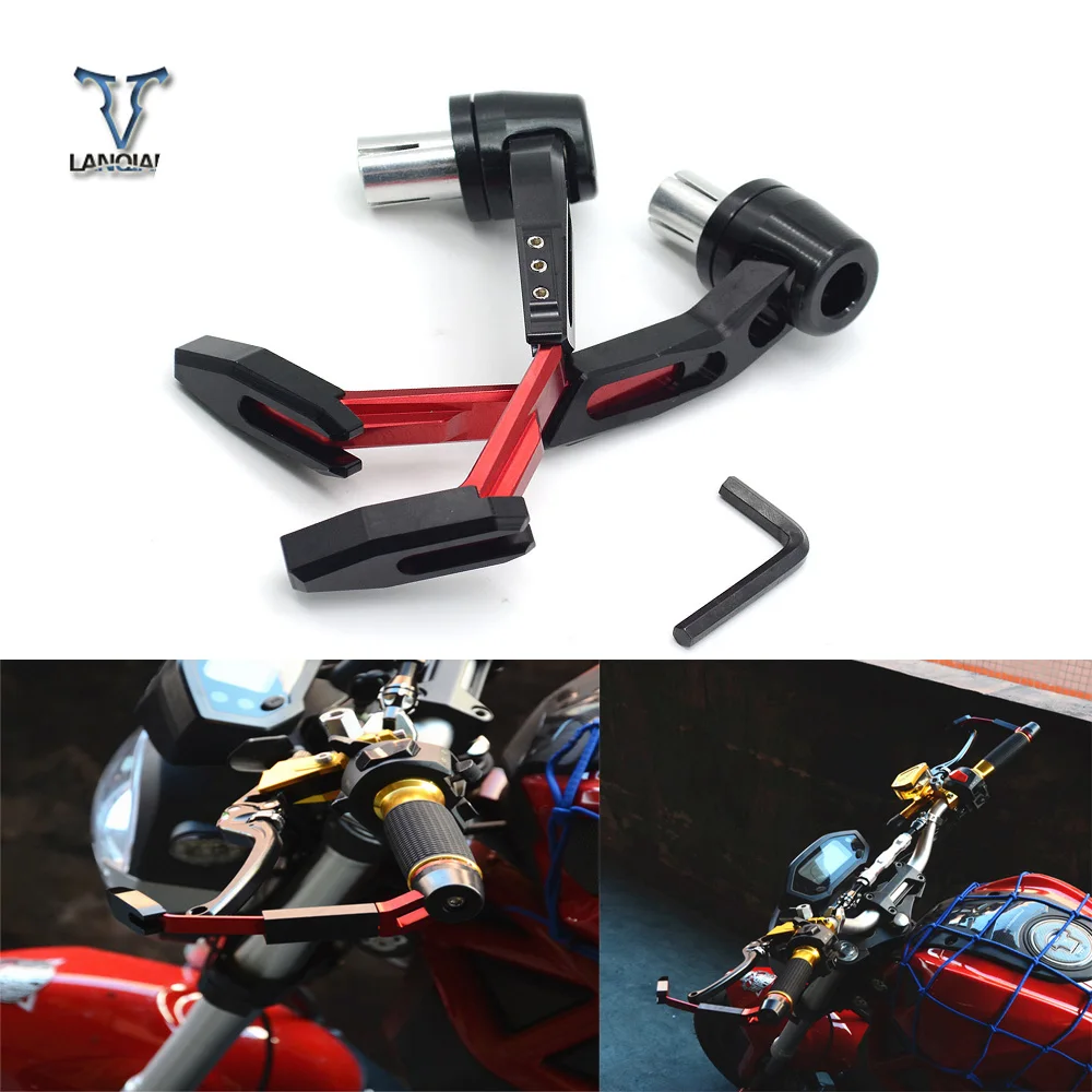

Universal 22mm Motorcycle Motocross Handlebar Clutch Brake Lever Protect Guard for kawasaki kawasaki zx-6r 10r 12r z750 ER-6