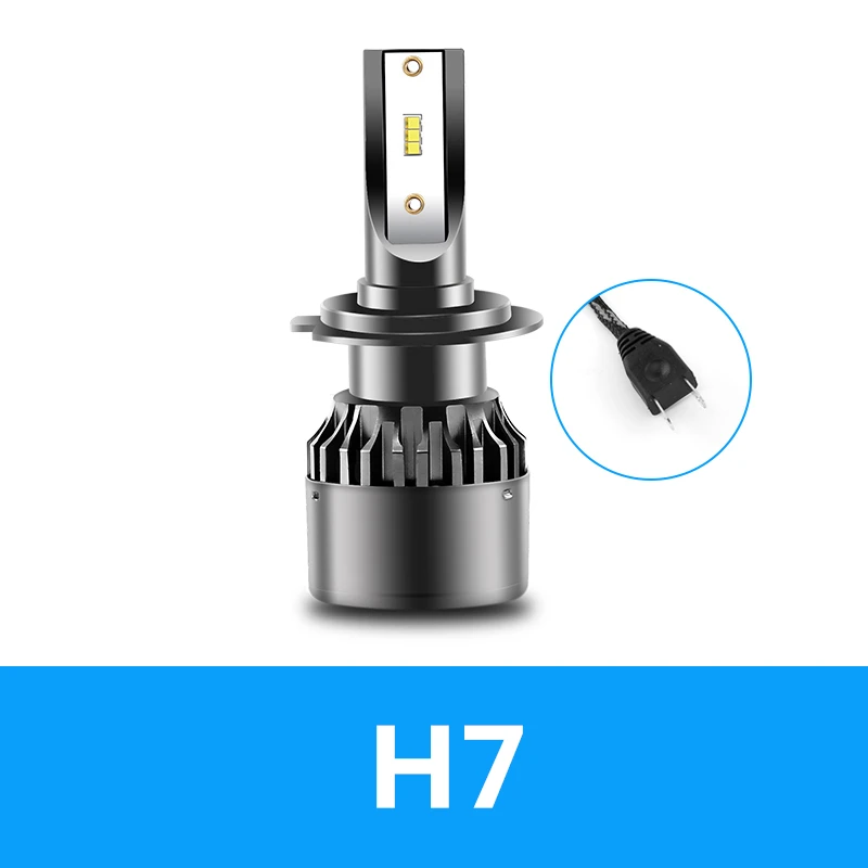 New 2Pcs LED Car Headlight Bulbs H1 H4 H7 H11 9005 9006 9012 6500K 8800LM Led Headlamps With High/Low Beam High Brightness - Испускаемый цвет: H7