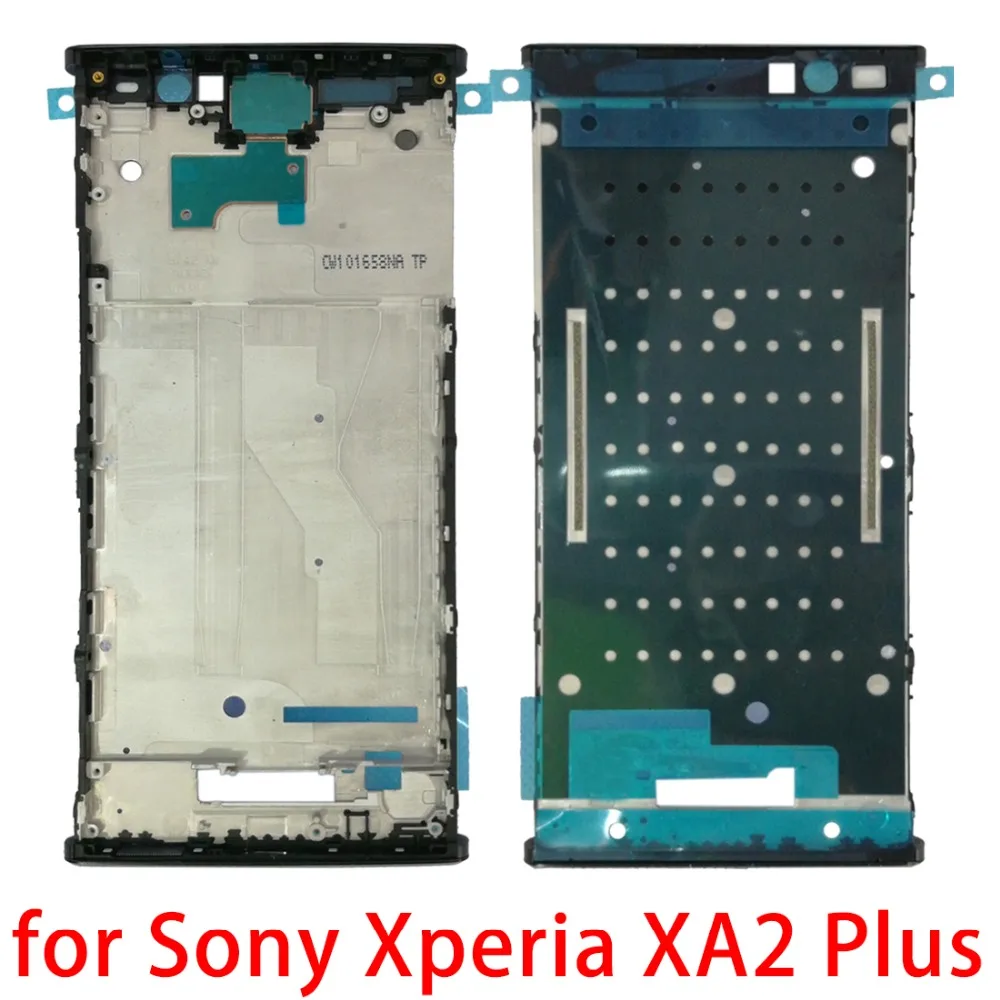 Для sony Xperia XA2 Plus передний корпус ЖК-рамка для sony Xperia XA2 плюс запасные части для ремонта