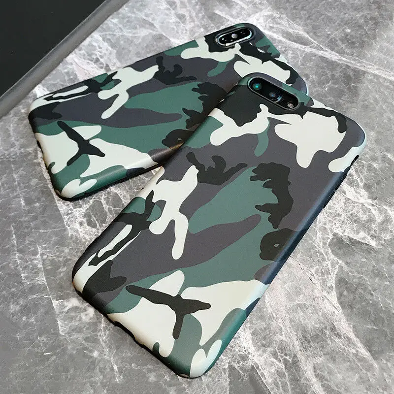Army-Camouflage-Case-Coque-For-iphone-X-For-6-6S-Plus-7-8-Plus-Soft-TPU