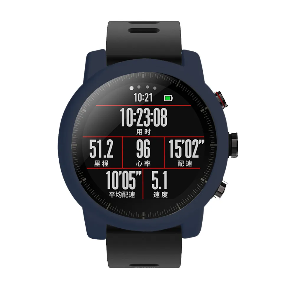 Силиконовый протектор для часов рамка корпуса для Xiaomi Huami Amazfit Strato 2 S спортивные часы 2 красочные замена полная защитная оболочка