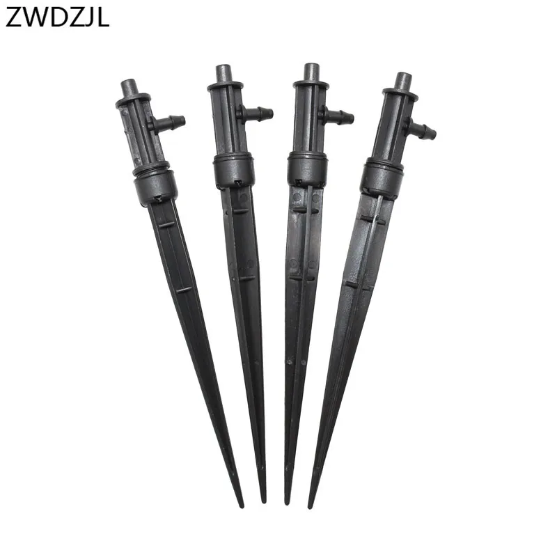 Drip irrigation 6mm nozzle holder 1/4" plastic spike connector taper