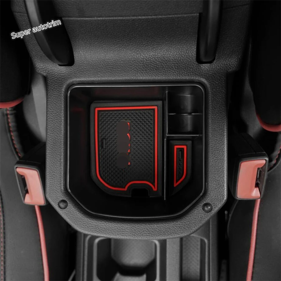 

Lapetus Accessories Interior Middle Storage Pallet Container Multifunction Box Cover Kit For Volkswagen T-Roc T Roc 2018 2019