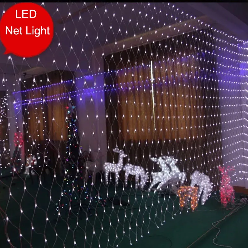 8x10m 2600 LED Net Lights LED String Fairy Lights Christmas Lights 8x10m 2600 LED Net Lights LED String Fairy Lights Christmas lights Outdoor Landscape Lighting Garlands Guirlande Lumineuse Led-in LED String from Lights ... - 8x10m 2600 LED Net Lights LED String Fairy Lights Christmas Lights