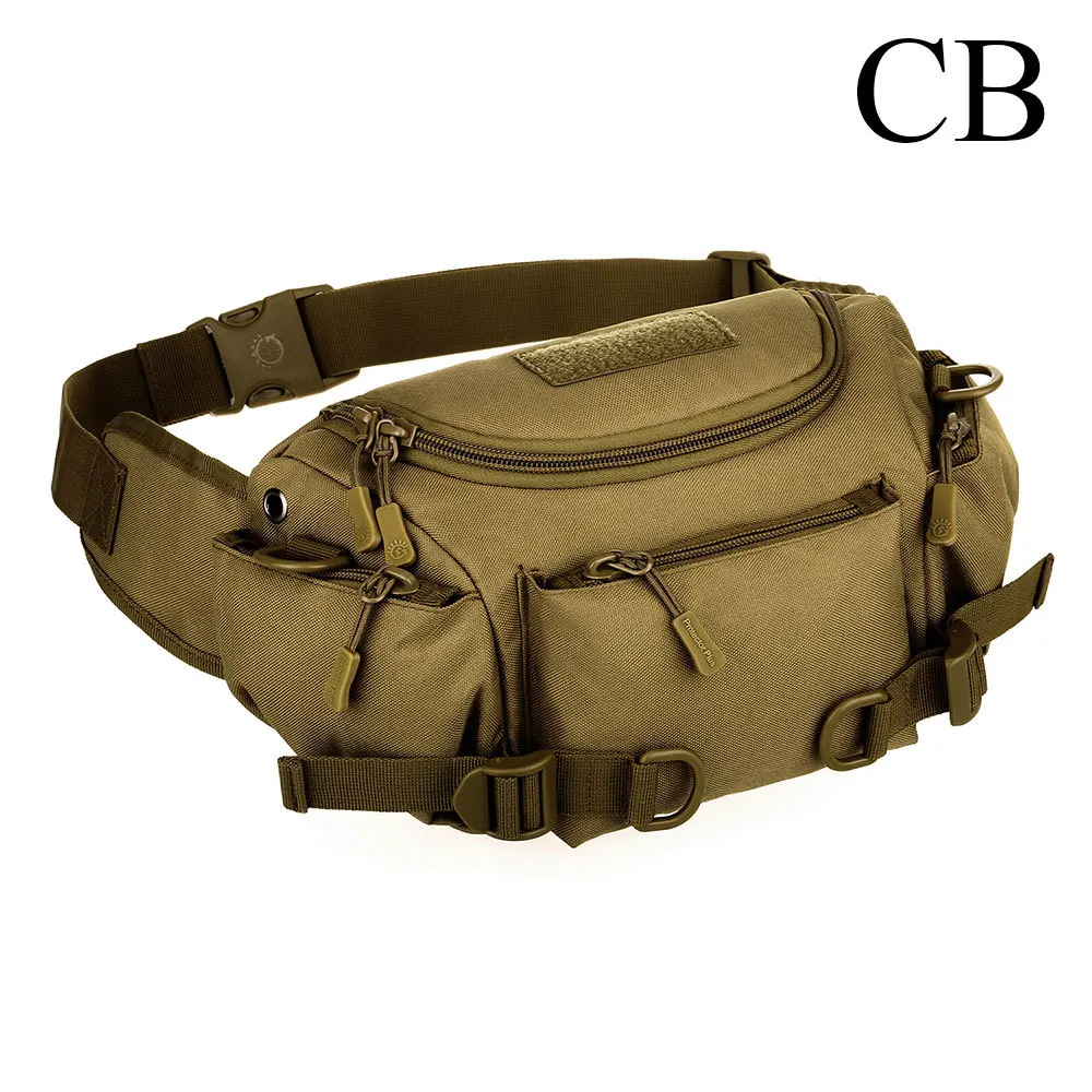 Тактическая Военная альпинистская походная велосипедная походная поясная сумка камуфляжная сумка двойного назначения сухая спортивная сумка-мессенджер - Цвет: CB