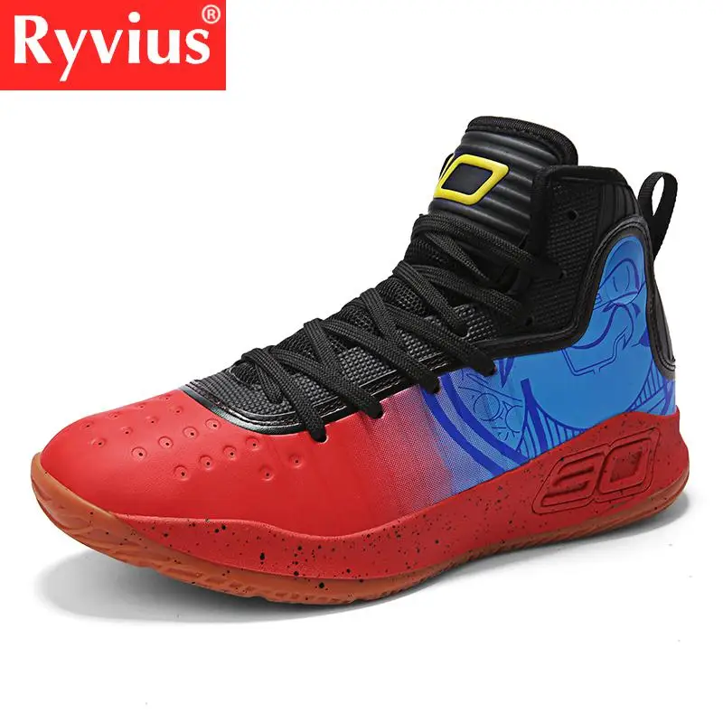 2019 جديد الأصلي عالية أعلى زوجين تنفس وسادة كرة السلة رياضية Zapatillas دي Baloncesto في الهواء الطلق الرياضية الرجال حجم 45