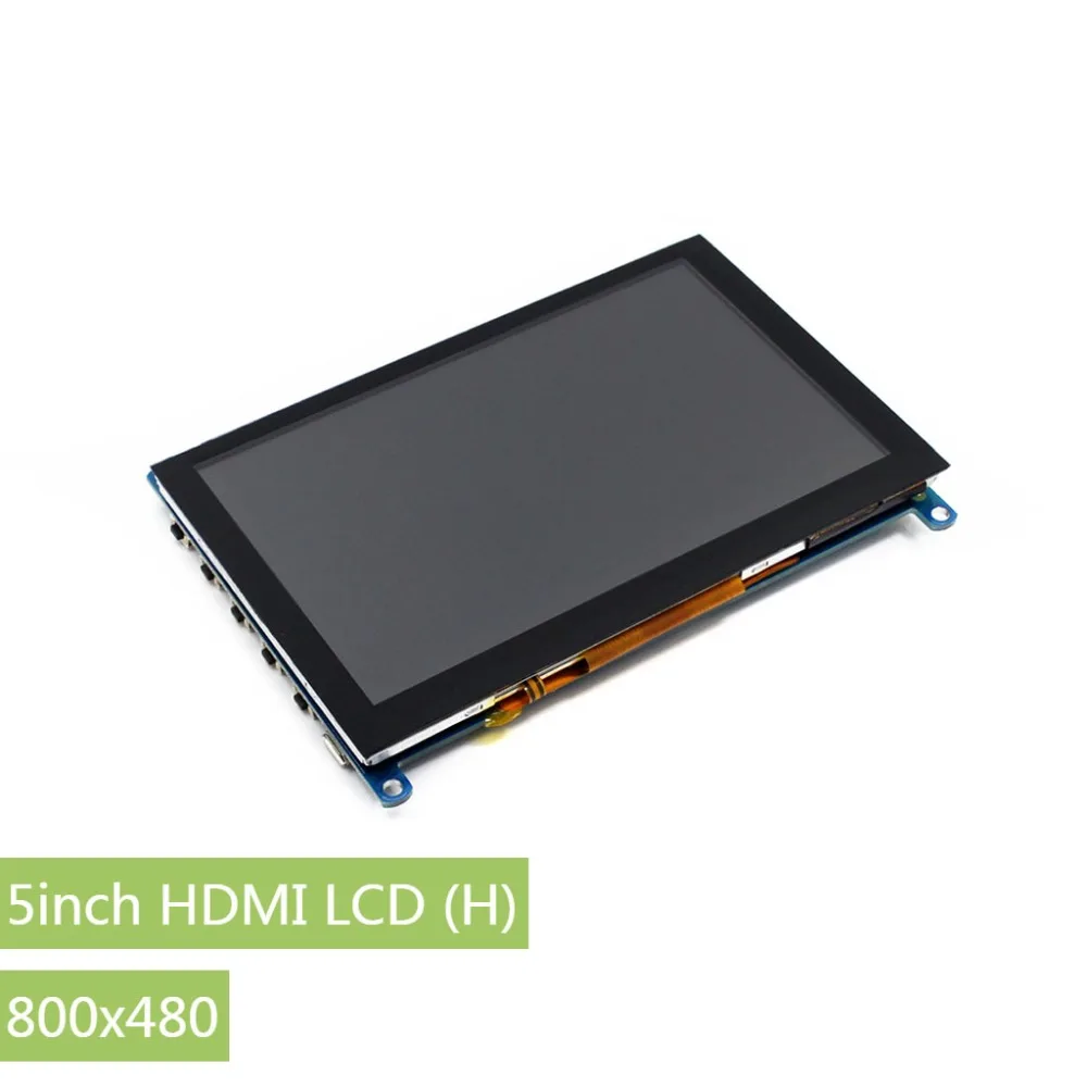Waveshare 5 дюймовый HDMI LCD (H) емкостный сенсорный экран 800*480 IPS для Raspberry Pi BB Black Banana и т. д.