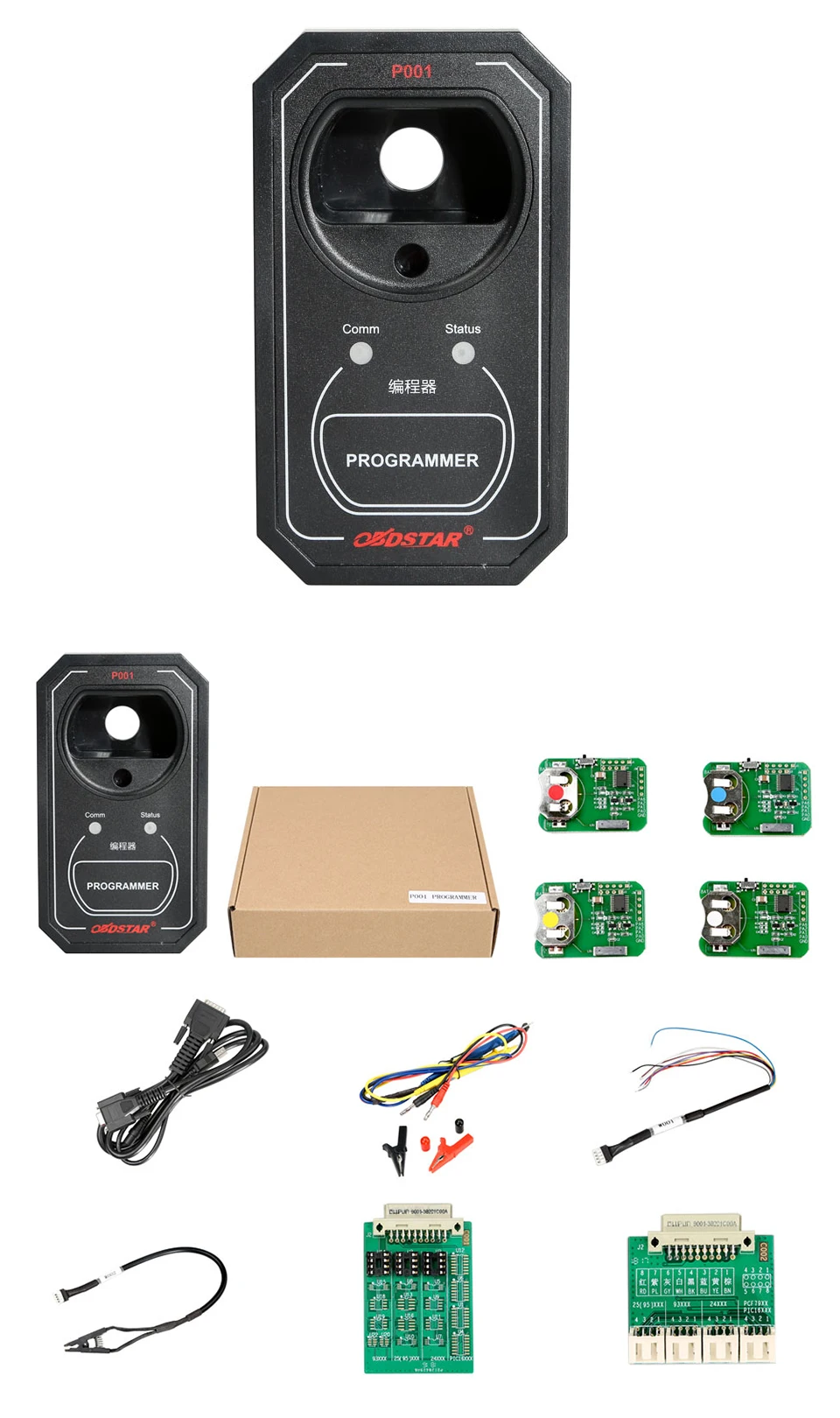 OBDSTAR P001 Программист RFID& обновление ключей& EEPROM функции 3 в 1 работа с OBDSTAR X300 DP Master вместо RFID адаптера