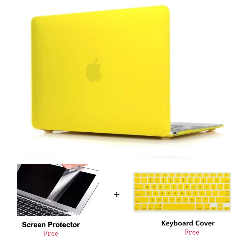 

2019 New Frosted Surface Matte Laptop Hard Cover Case Protector For Macbook Air Pro With Retina Touch Bar 11 12 13 15 15.4 inch