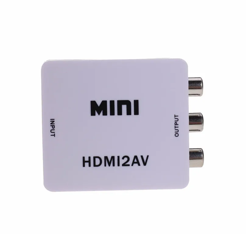 RCA к HDMI AV 1080P AV2HDMI Mini К HDMI2AV конвертор сигнала для ТВ VHS VCR DVD записи чипсеты показаны|