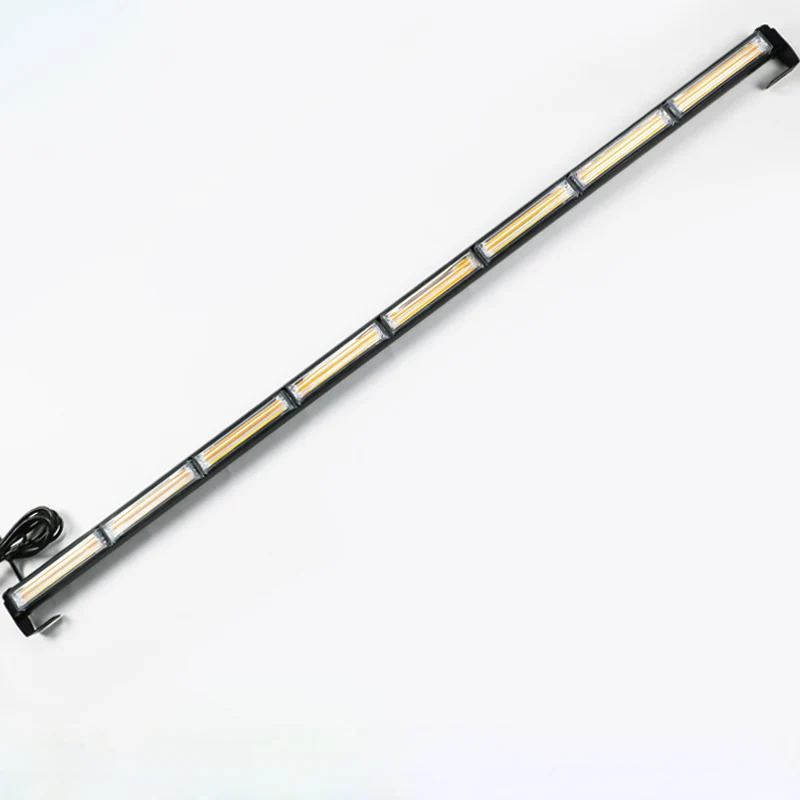 

HEHEMM 144W COB LED Light Bar Strobe Warning Light Emergency Beacon Flashing Lamp Amber White