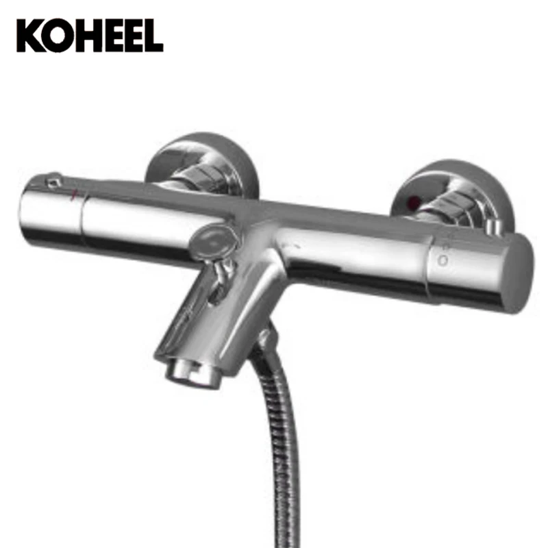 8 Wall Mount Bathroom Brass Thermostatic Temperature Control Shower