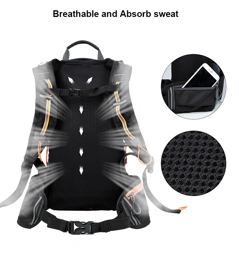 Сверхлегкий велосипедный рюкзак 10L водонепроницаемый дышащий Горный Дорожный Велосипед сумка для пешего туризма уличный спортивный переносной воды складные сумки